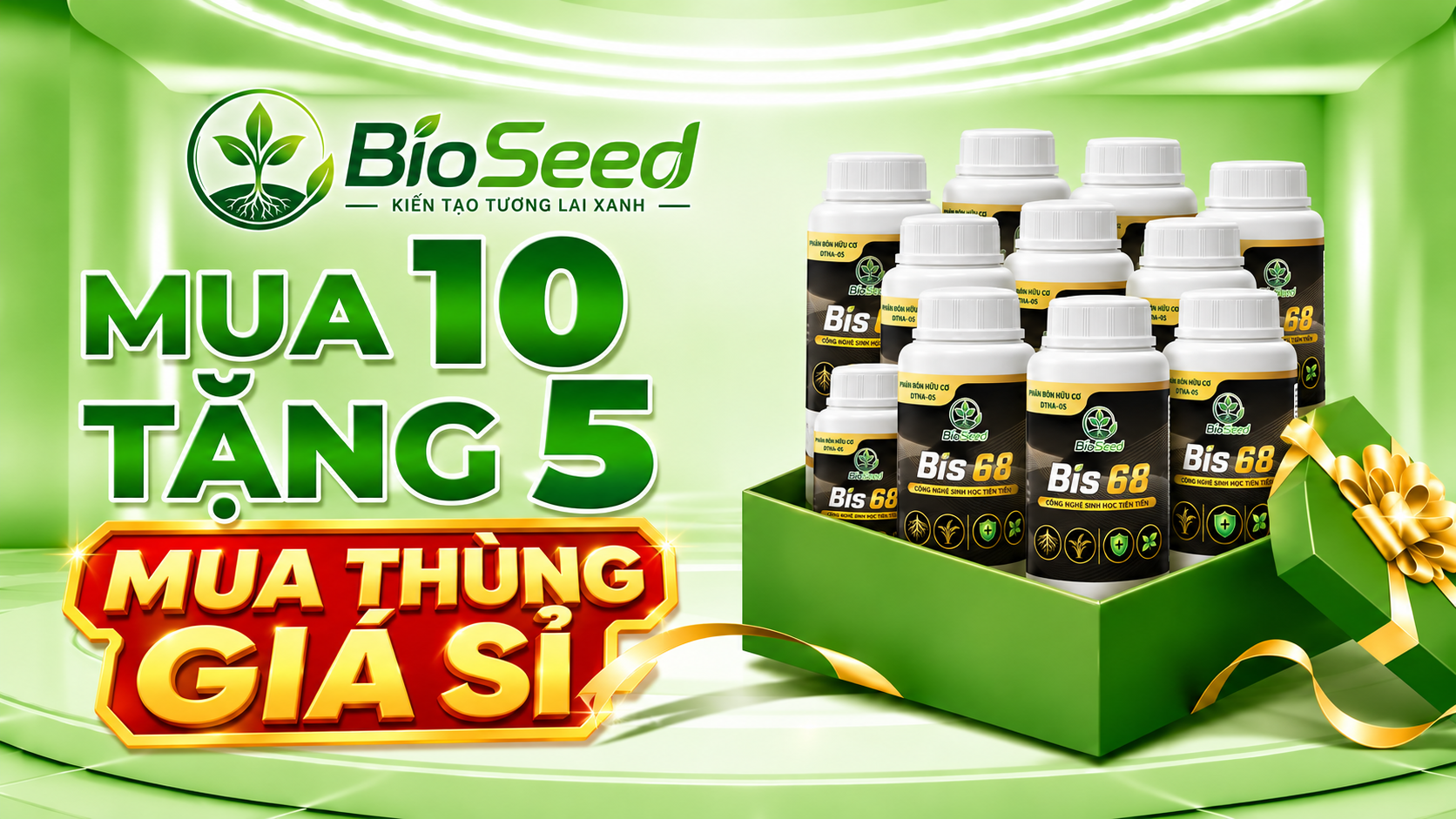 BioSeed mua 10 tặng 5 - mua thùng giá sỉ