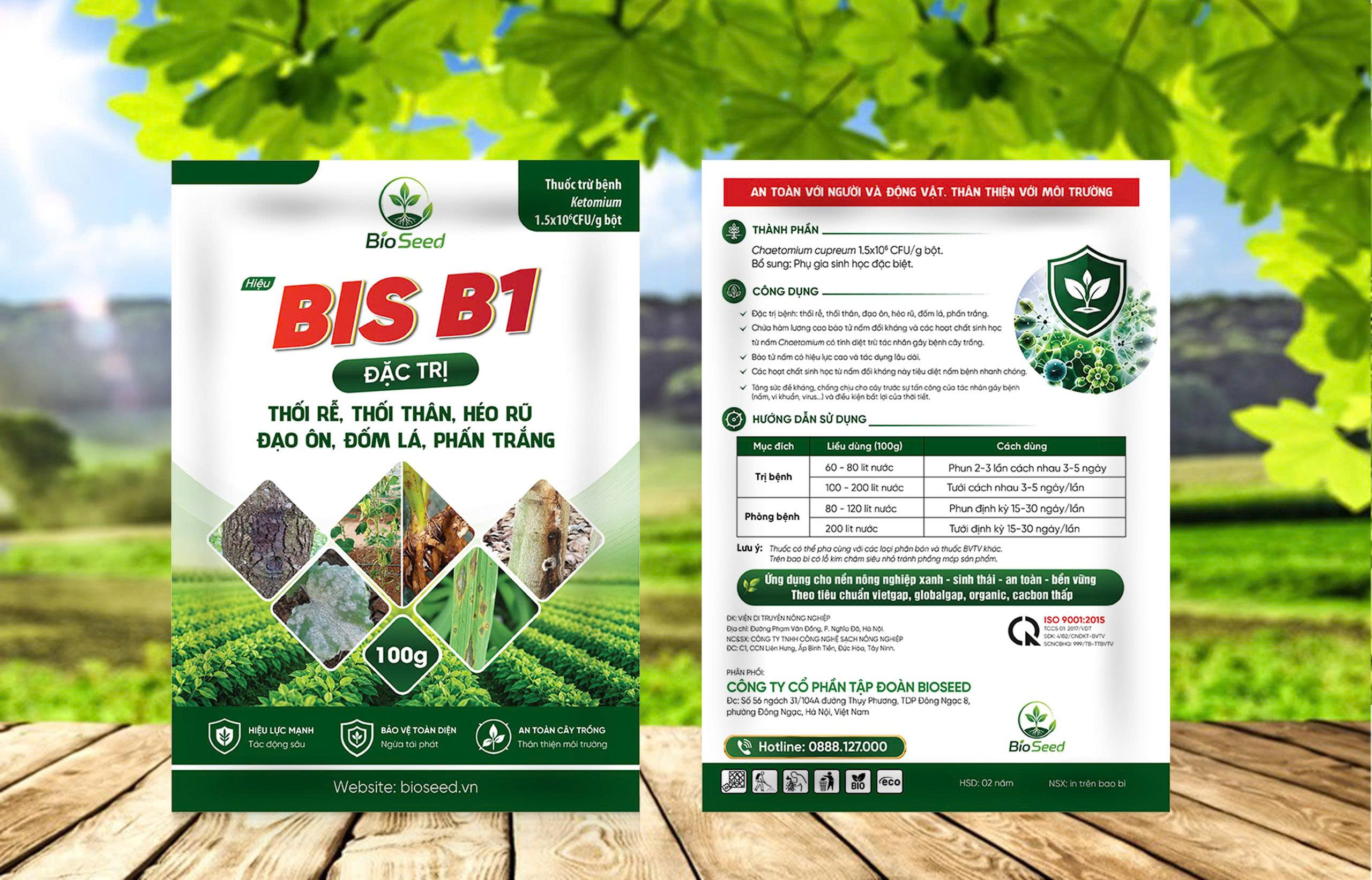 BioSeed Bis B1 đặc trị thối rễ, thối thân, héo rũ